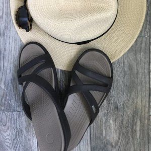 Crocs Wedge Slide On Sandals